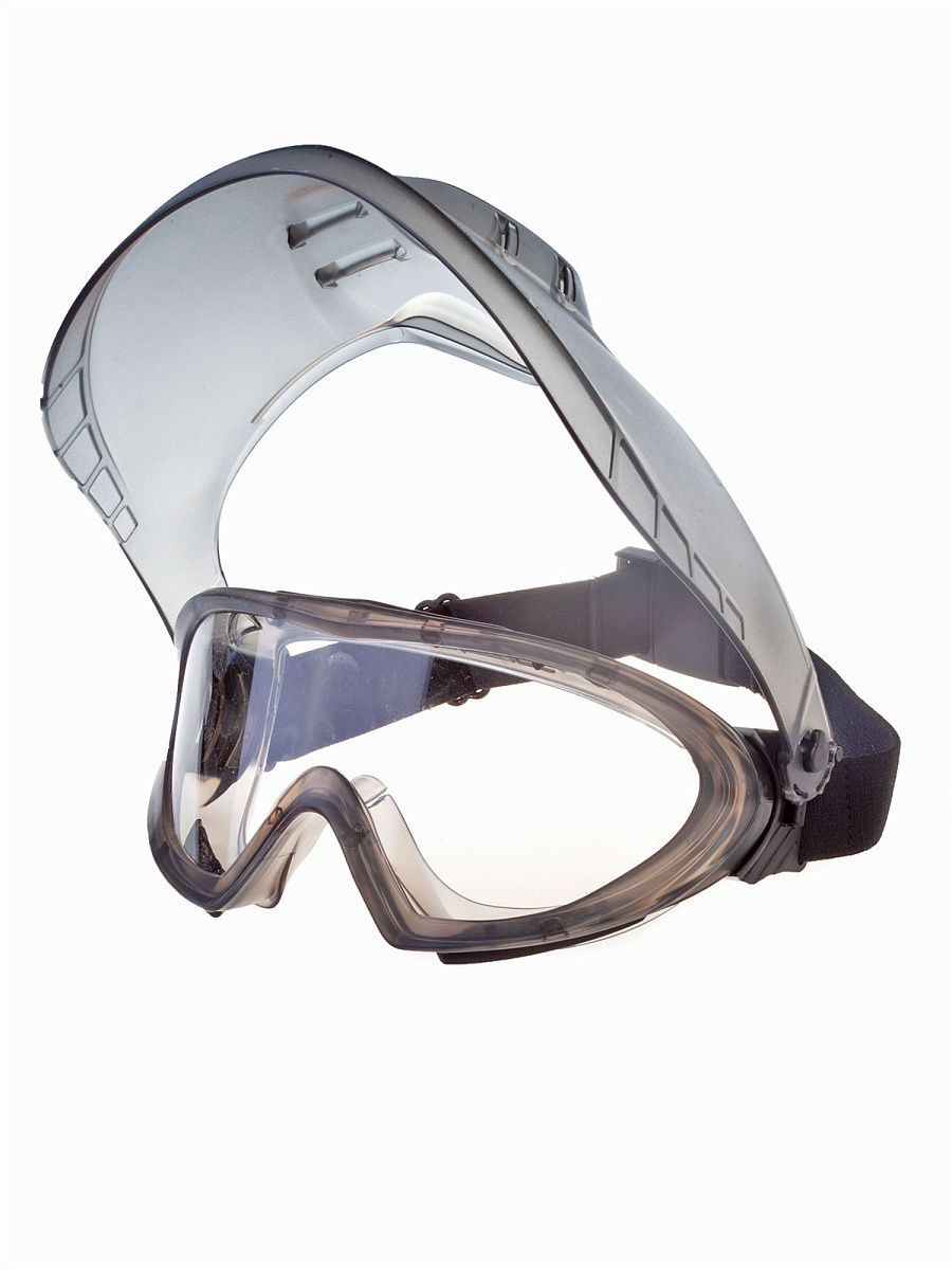 Щиток-очки защитные с лицевым щитком LUX OPTICAL защитные закрытые очки росомз зн11 panorama strongglassтм 3 pc 21127 с непрямой вентиляцией