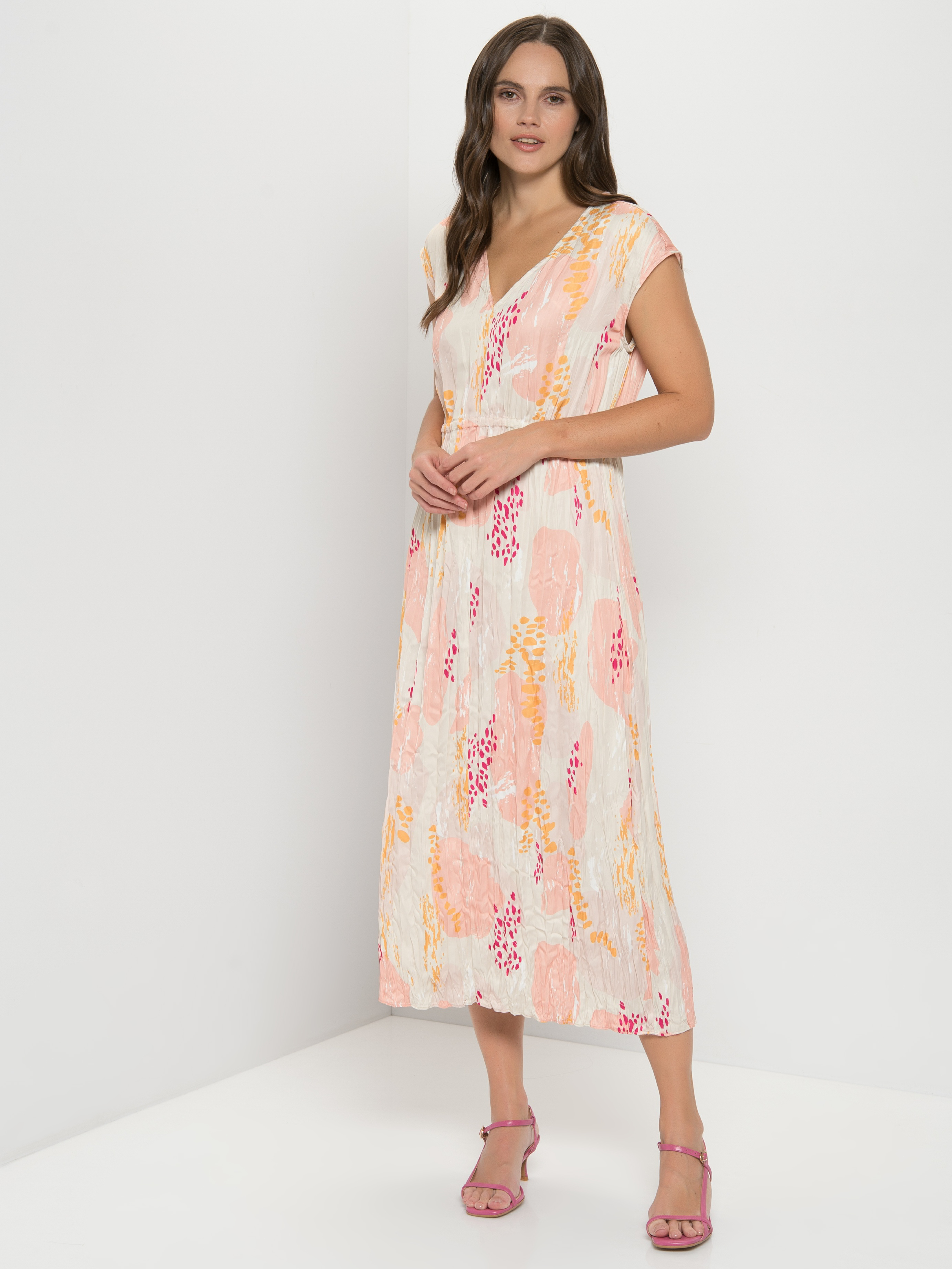 

Платье женское TAIFUN by GERRY WEBER 180008-11101-3282 бежевое 36, 180008-11101-3282