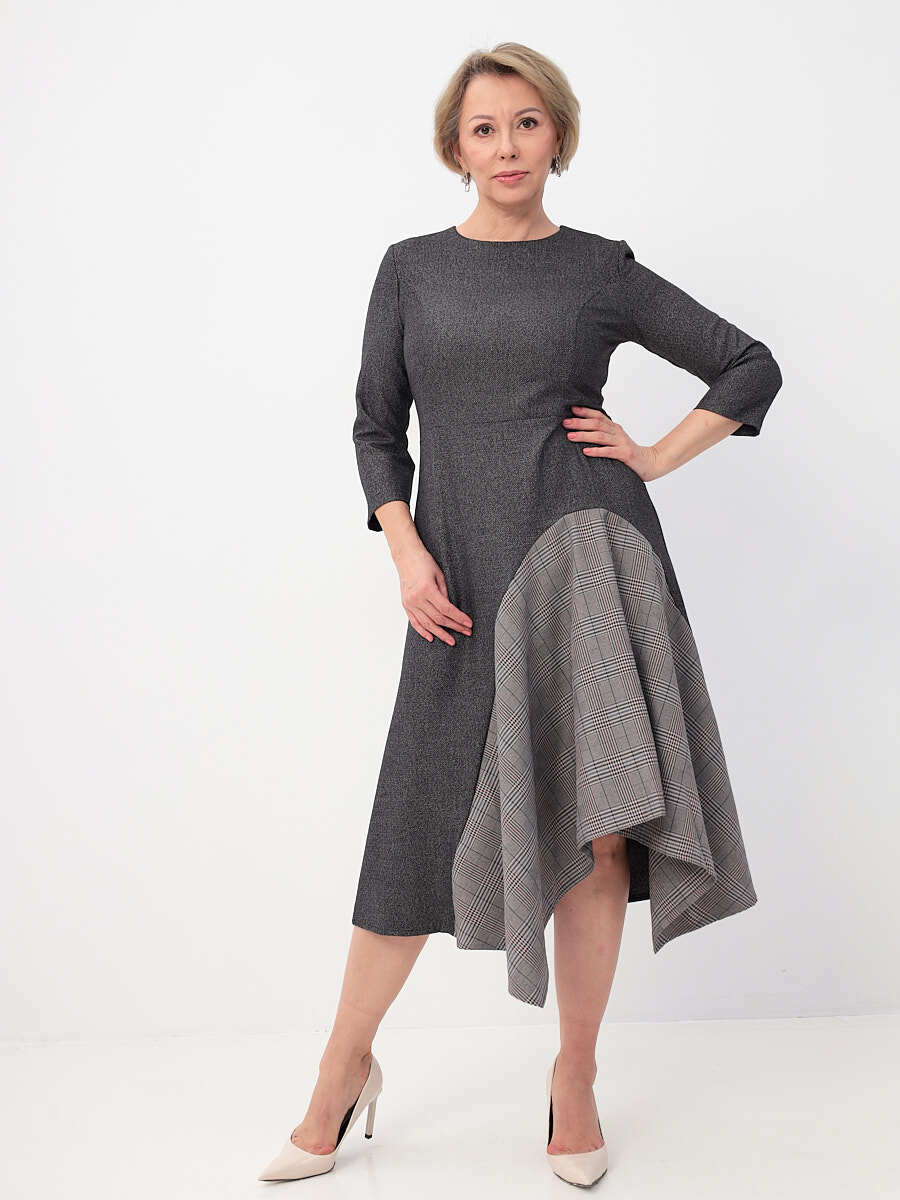 

Платье женское KATHARINA KROSS 01-00012917 серое 2XL, Серый, 01-00012917