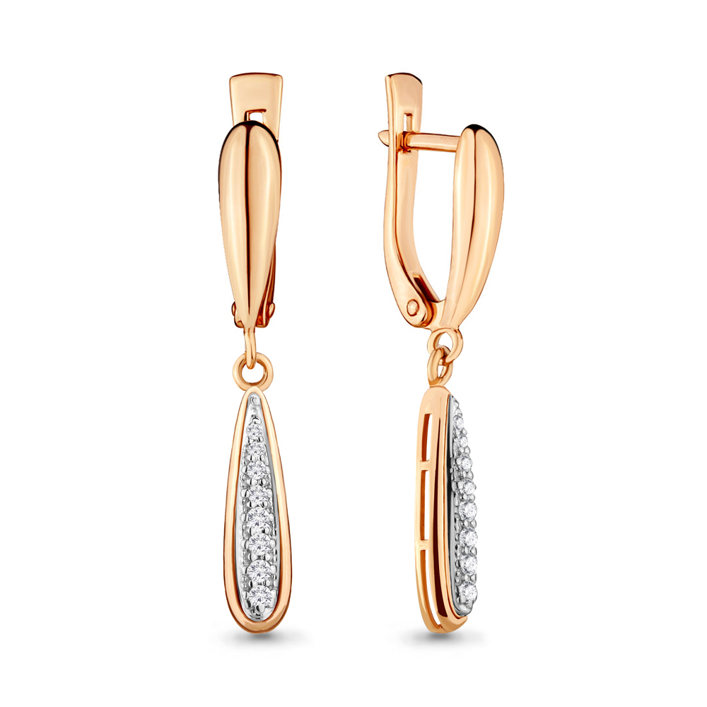 

Серьги из красного золота с бриллиантом Aquamarine Aquamarine 940128к_585_кз, 940128к_585_кз