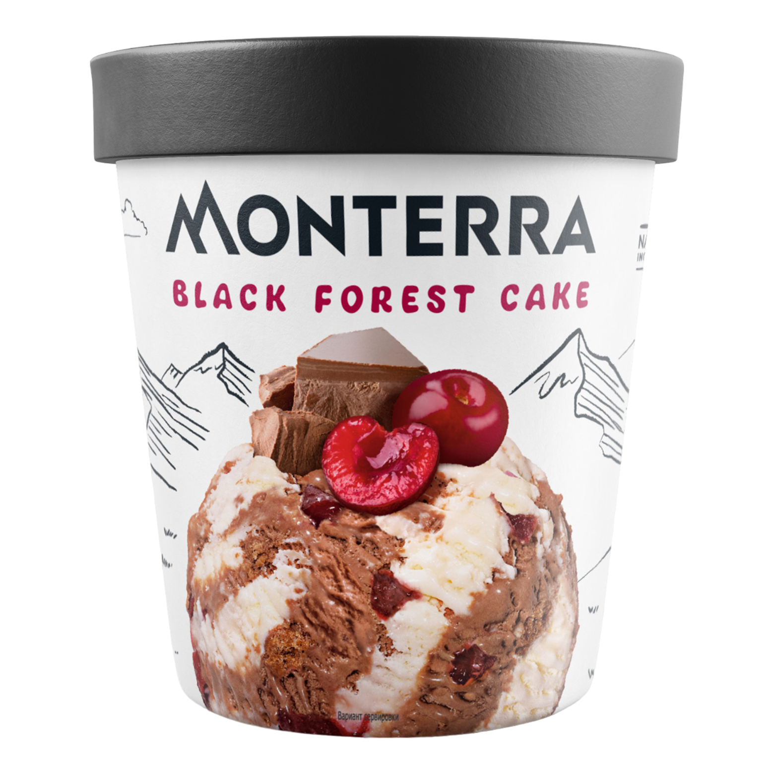 

Мороженое сливочное Monterra шоколад-вишня БЗМЖ 300 г