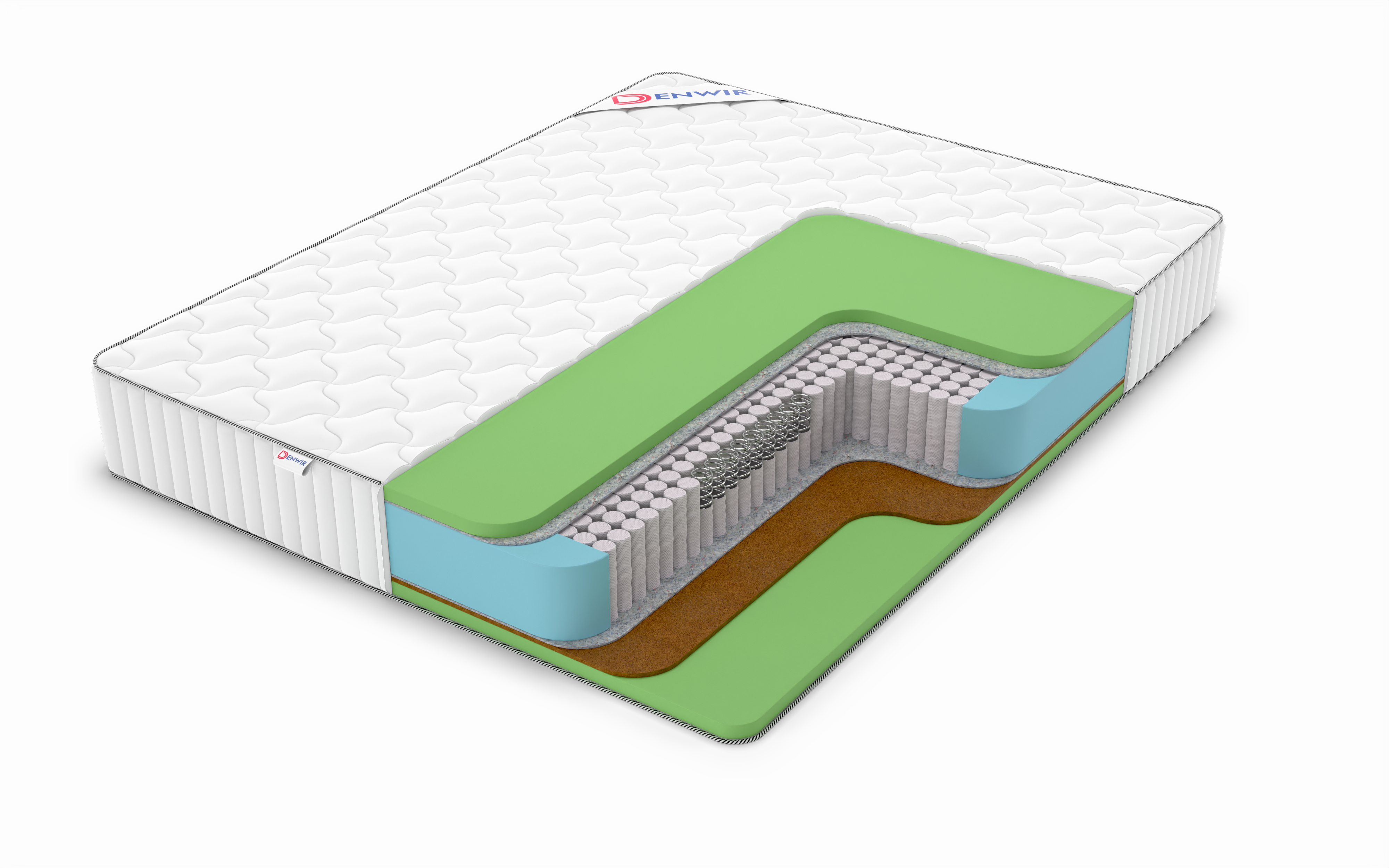 

Матрас пружинный DENWIR CLASSIC BALANCE FOAM S1000 /chstmat_CBFS1000_175x195, Белый, CLASSIC BALANCE FOAM S1000