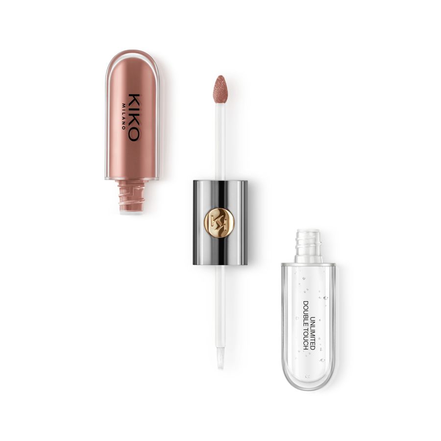 фото Блеск для губ kiko milano unlimited double touch 103 natural rose 6 мл