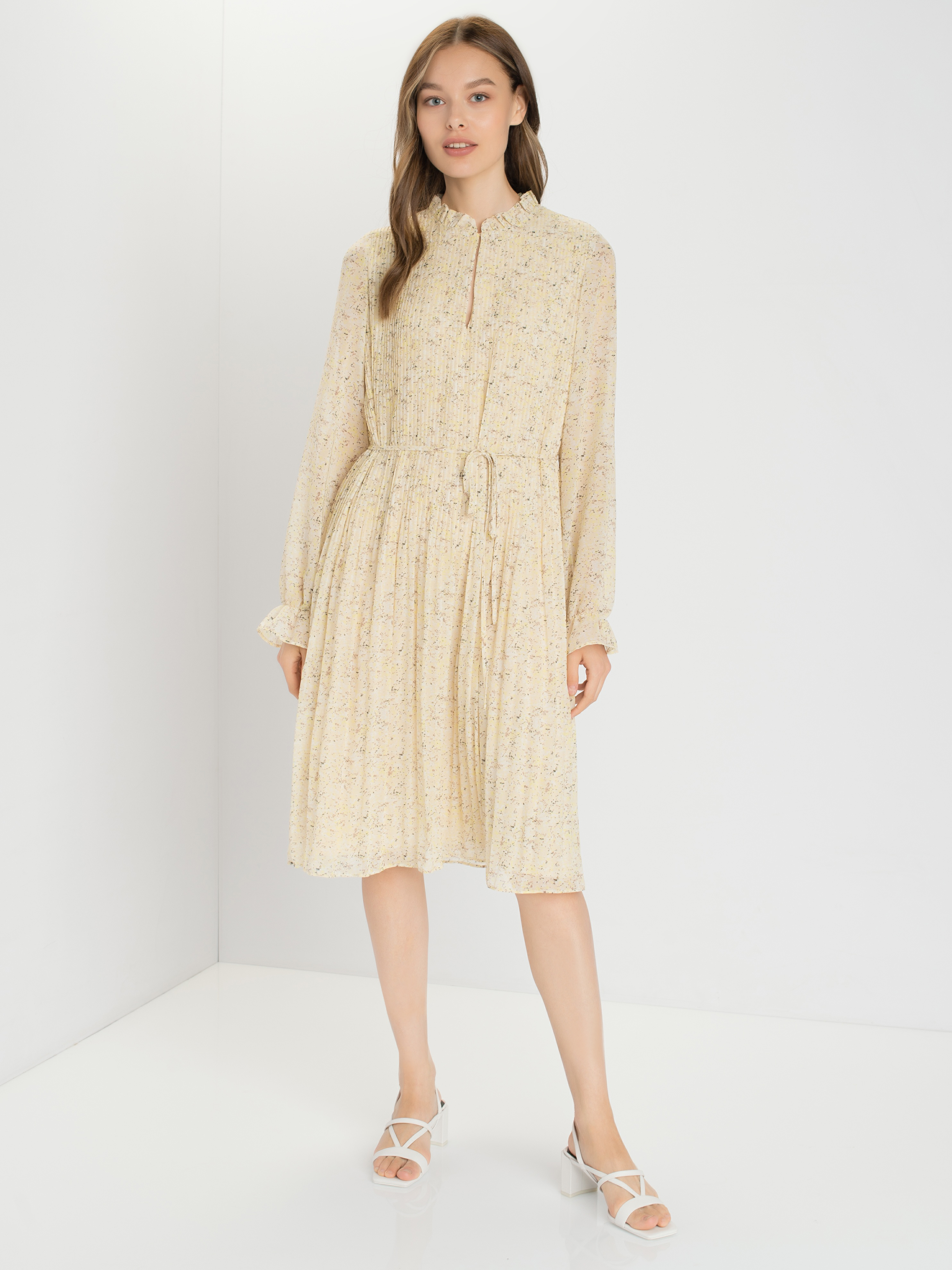 

Платье женское TAIFUN by GERRY WEBER 180004-11015-9352 желтое 36, 180004-11015-9352