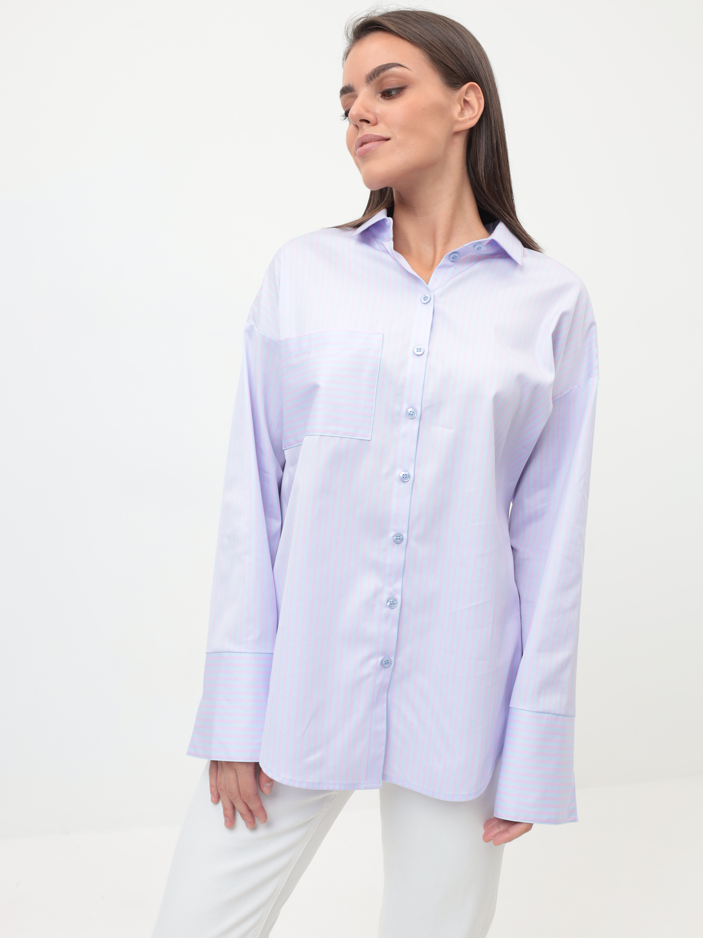 

Рубашка женская KATHARINA KROSS 01-00012145 розовая 46, Розовый, 01-00012145