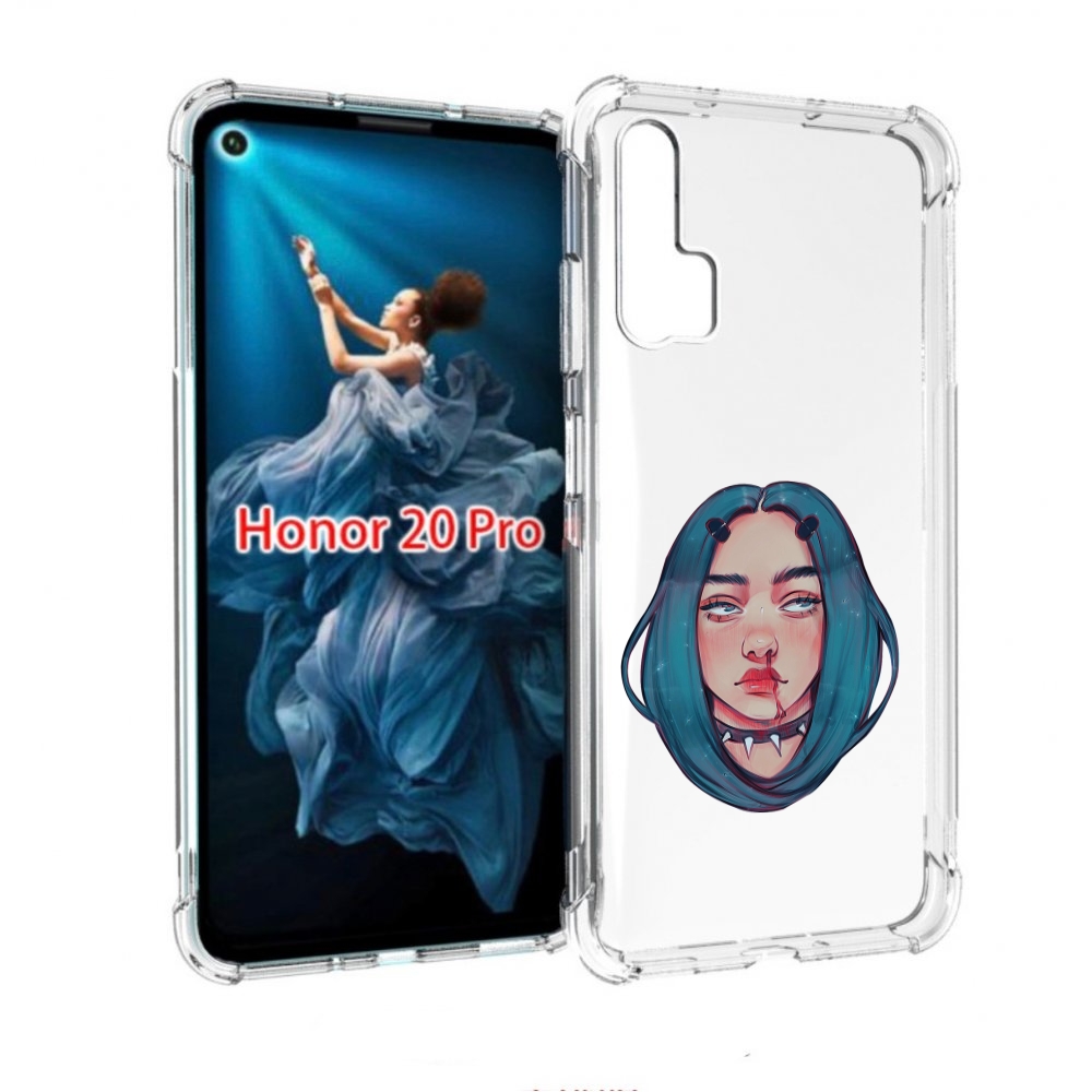 

Чехол бампер MyPads грустная-девушка-с-синими-волосами для Honor, Прозрачный, Tocco