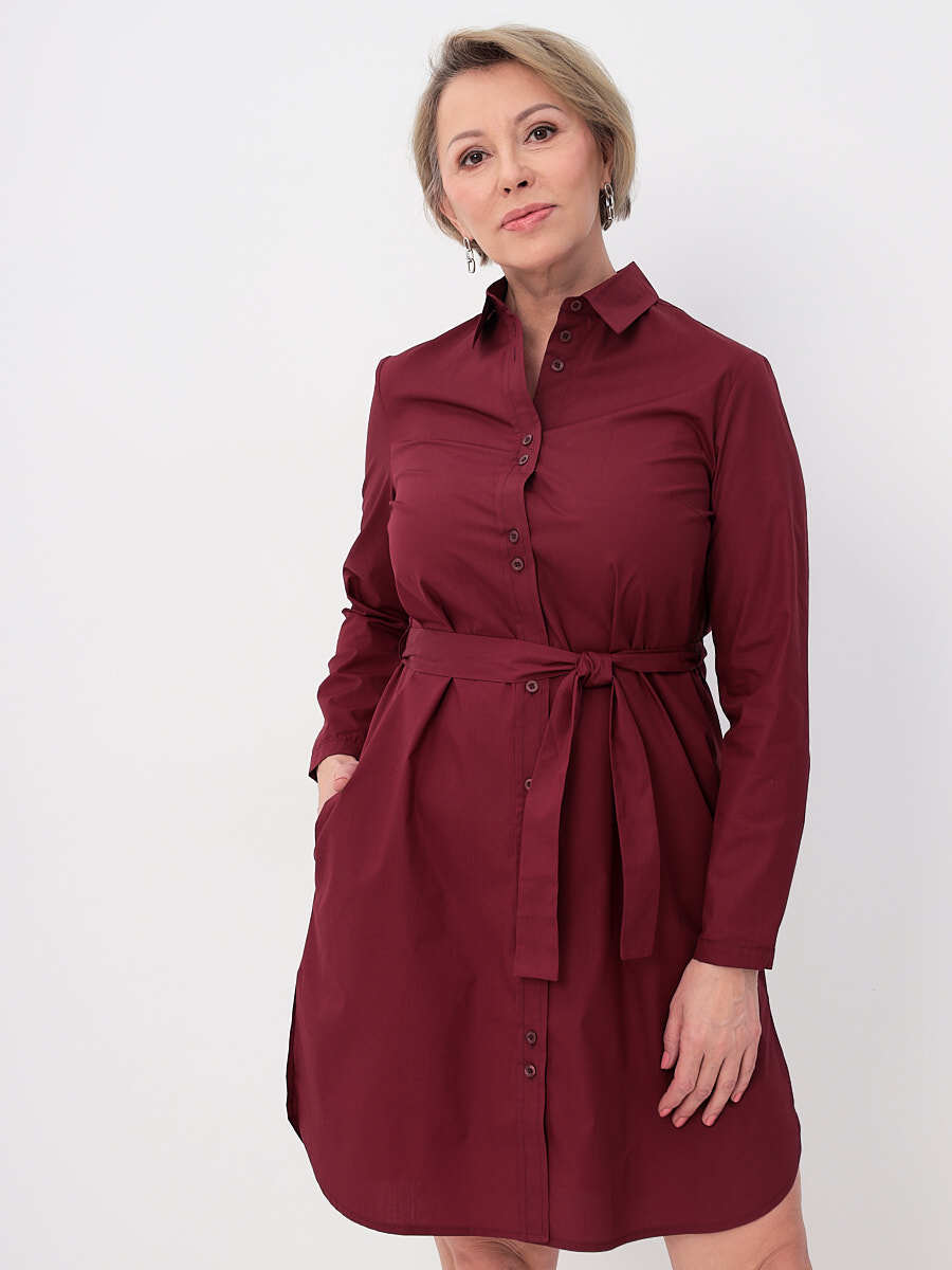 

Платье женское KATHARINA KROSS 01-00011405 бордовое S, Бордовый, 01-00011405