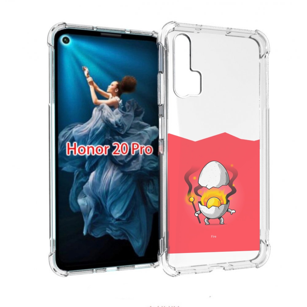 

Чехол бампер MyPads горелое яйцо для Honor 20 Pro противоударный, Прозрачный, Tocco