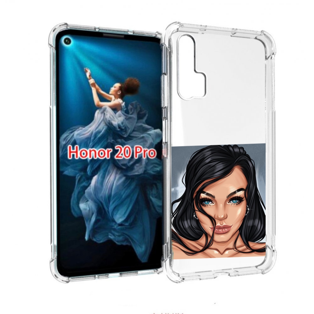 

Чехол бампер MyPads голубые-глаза-у-брюнетки женский для Honor 2, Прозрачный, Tocco