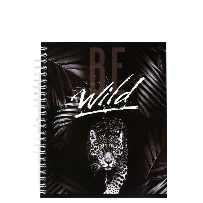 

Тетрадь А5, 96 листов на спирали, блок №2 "Be wild"