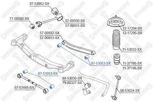 

Рычаг независимой подвески колеса STELLOX 87-53053-SX