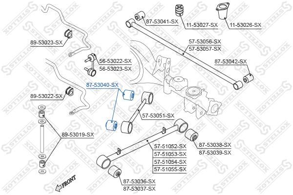 

Рычаг независимой подвески колеса STELLOX 87-53040-SX