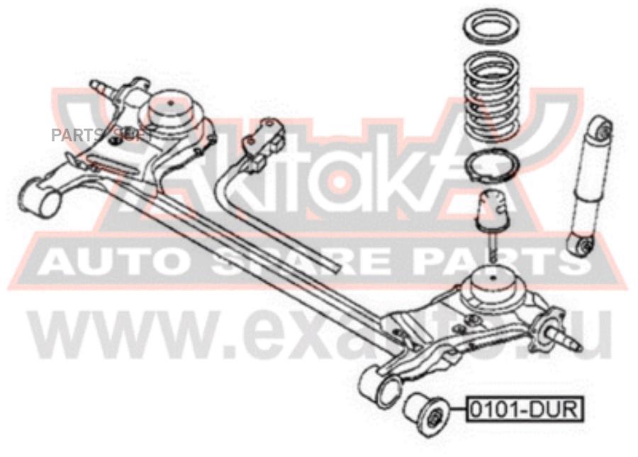 

ASVA 0101-DUR Сайлентблок задней балки