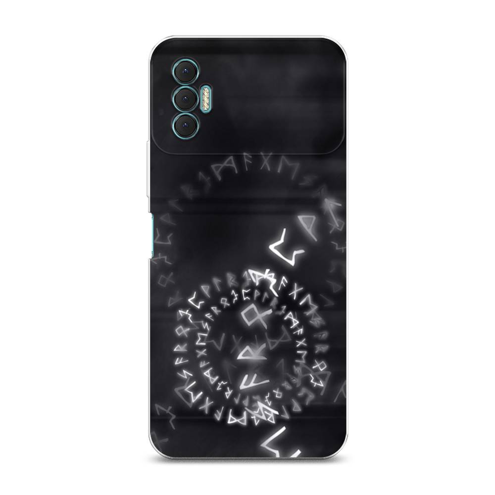 

Чехол для Tecno Spark 8P "Руны", Серый;черный, 301450-3