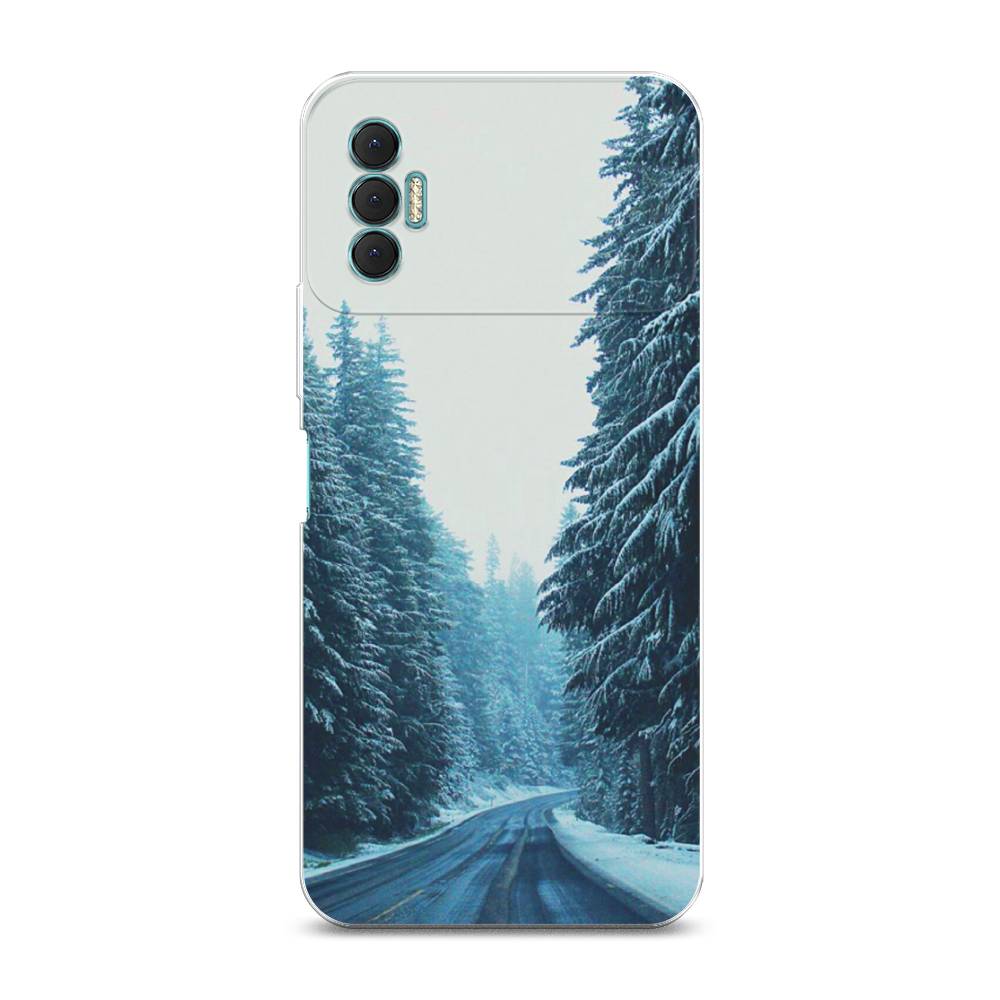 

Чехол для Tecno Spark 8P "Зима 9", Бежевый;голубой;черный, 301450-2