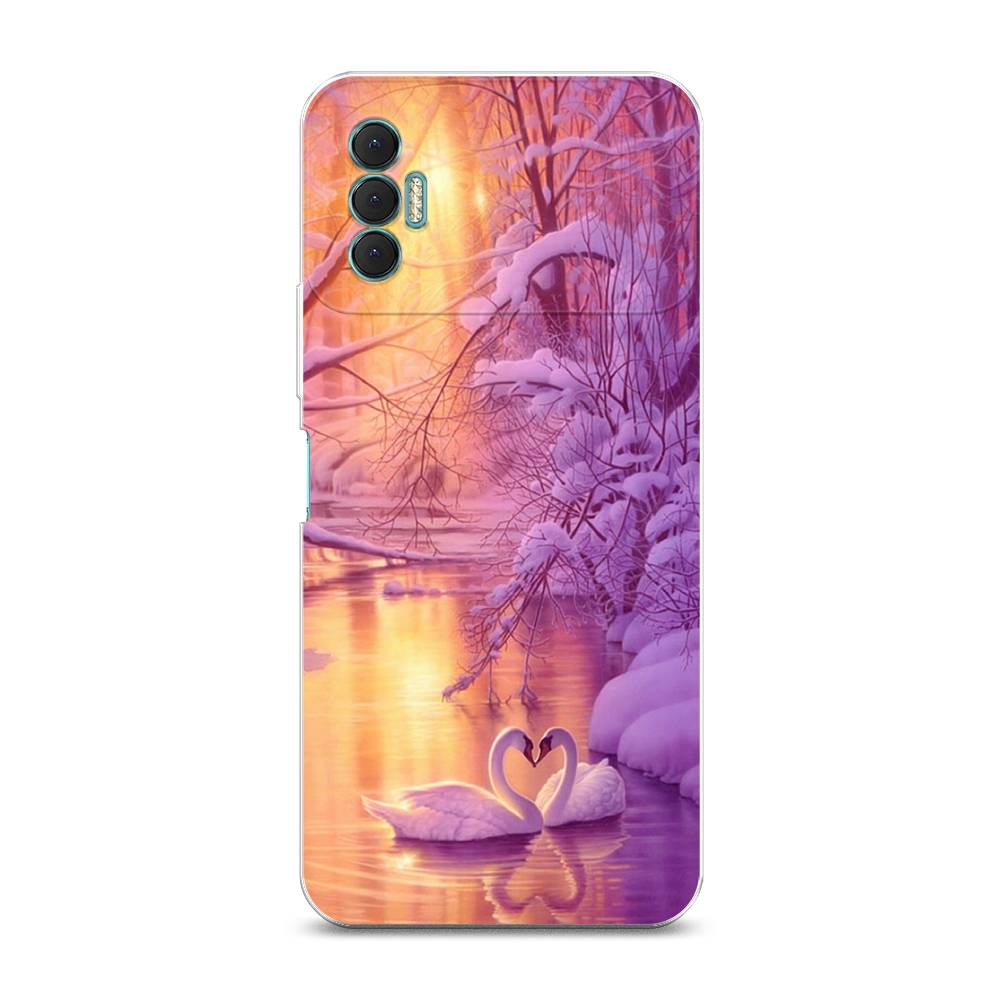 

Чехол для Tecno Spark 8P "Зима 1", Фиолетовый;желтый, 301450-2