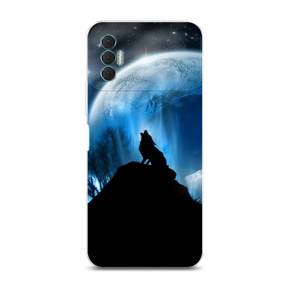 

Чехол для Tecno Spark 8P "Волк 2", Синий;черный;белый, 301450-1