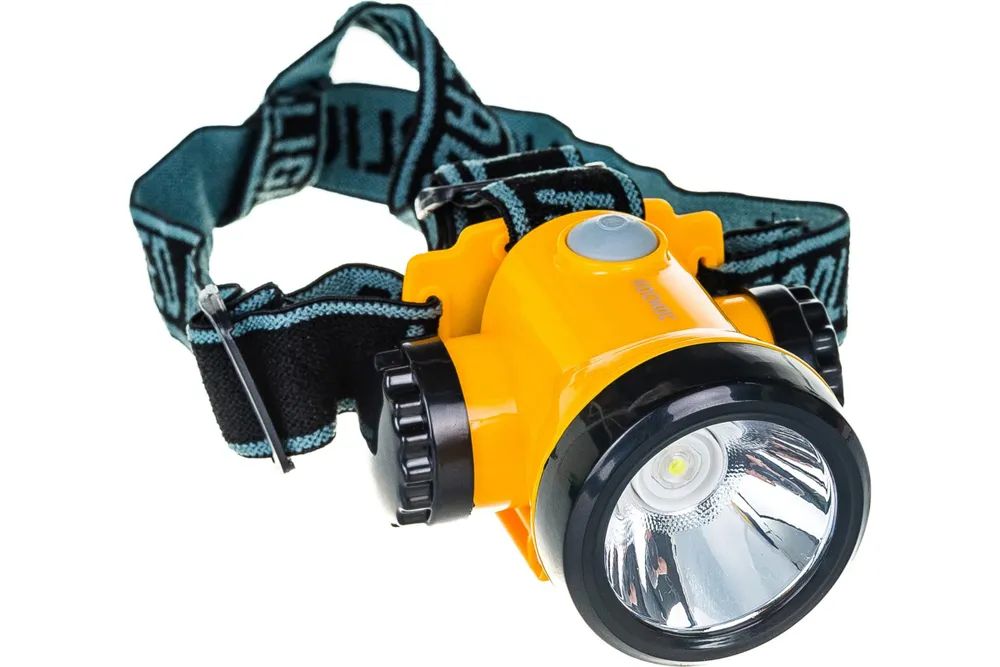 

Аккумуляторный налобный фонарь КОСМОС 3W LED Li-ion аккумулятор KOCH3WLi-On, Черный;желтый