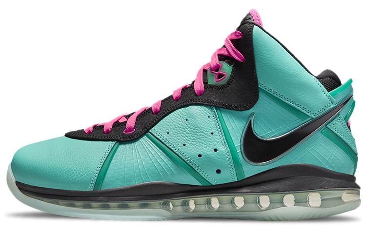 

Кроссовки унисекс Nike Lebron 8 qs south beach 2021 бирюзовые 45 EU, Бирюзовый, Lebron 8 qs south beach 2021