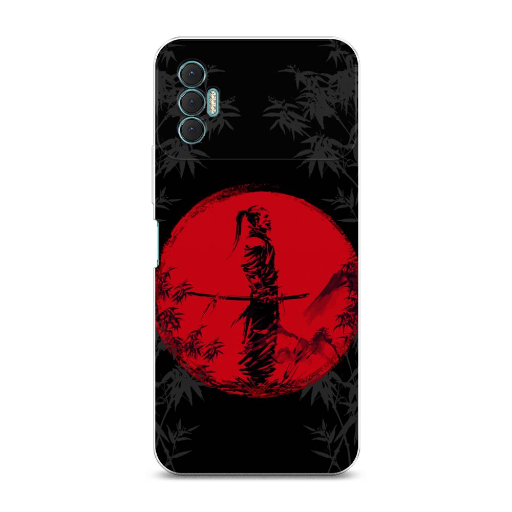 

Чехол для Tecno Spark 8P "Самурай на красном фоне", Черный;красный;серый, 301450-4