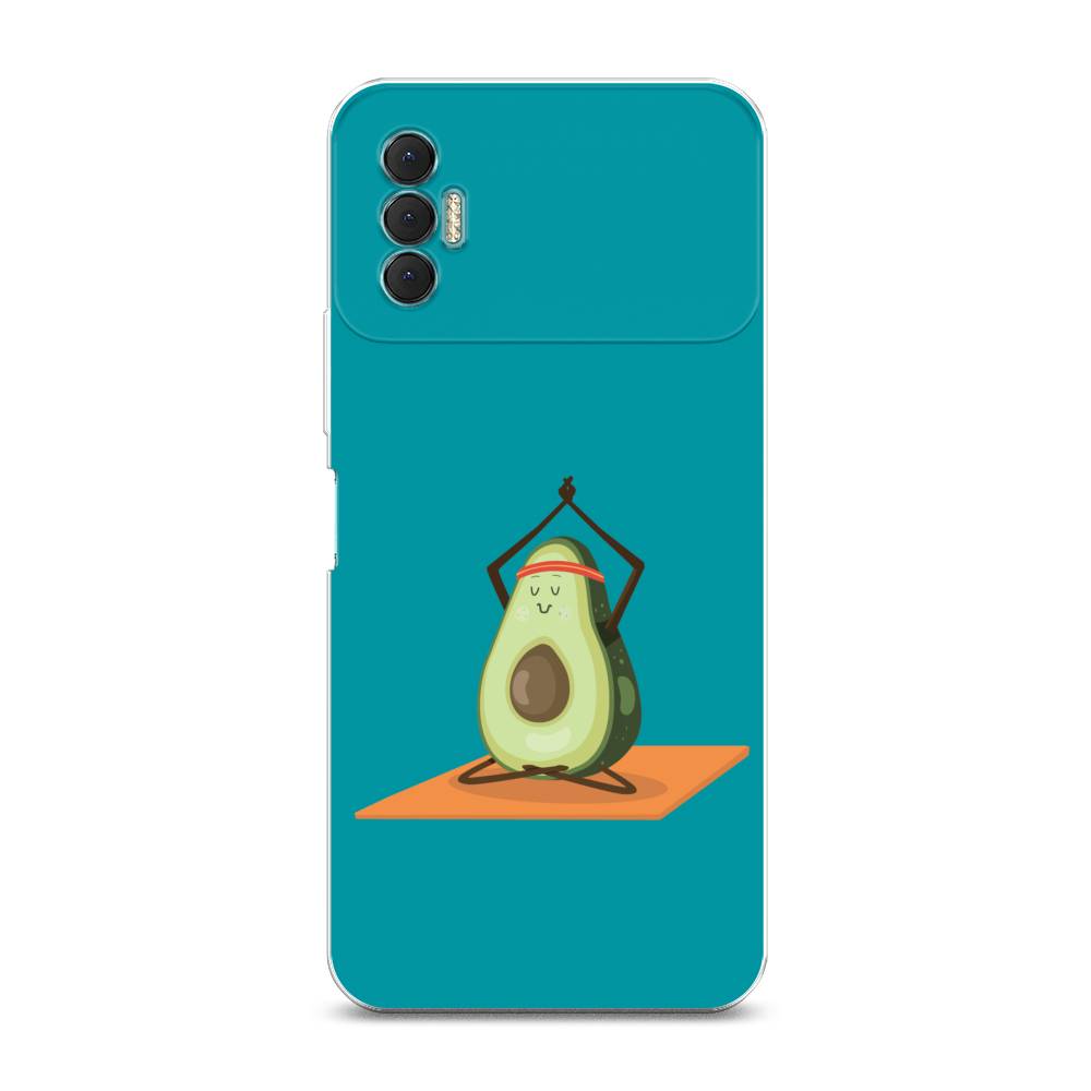 

Чехол для Tecno Spark 8P "Расслабься с авокадо", Голубой, 301450-6