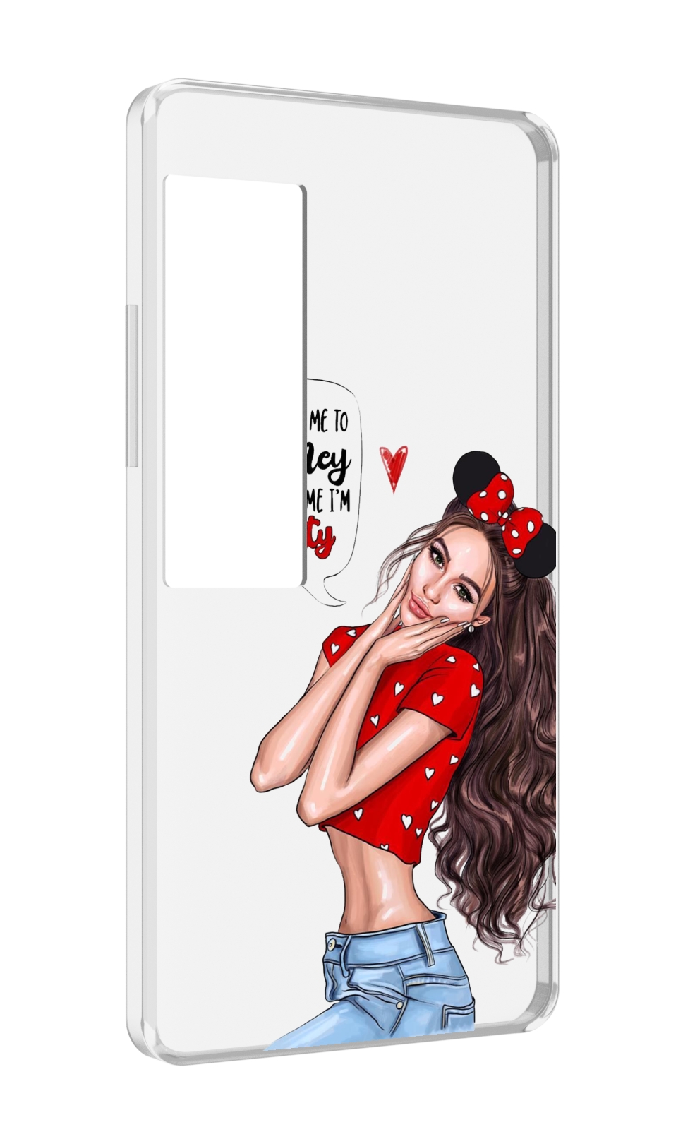 

Чехол MyPads Девушка-Мини женский для Meizu Pro 7 Plus, Прозрачный, Tocco