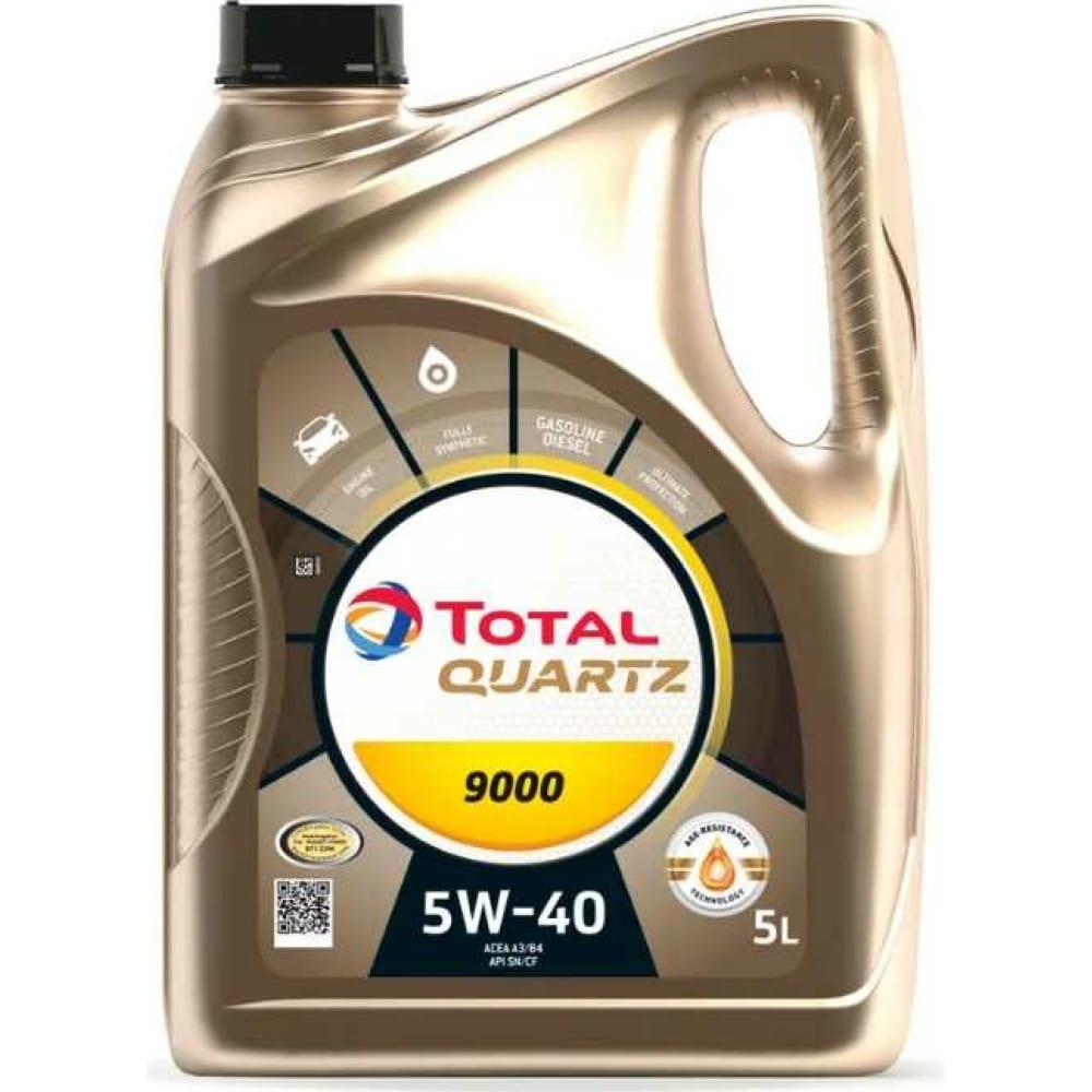 

Моторное масло Total QUARTZ 9000 5W40 5л