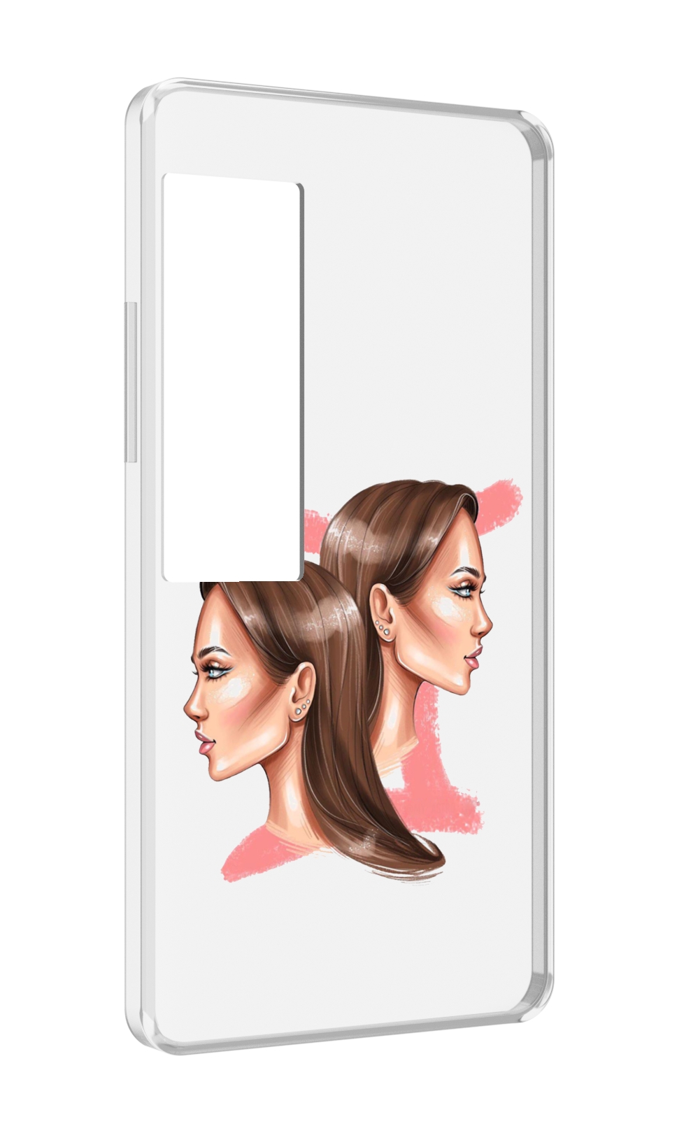 

Чехол MyPads Девушка-Близнецы женский для Meizu Pro 7 Plus, Прозрачный, Tocco