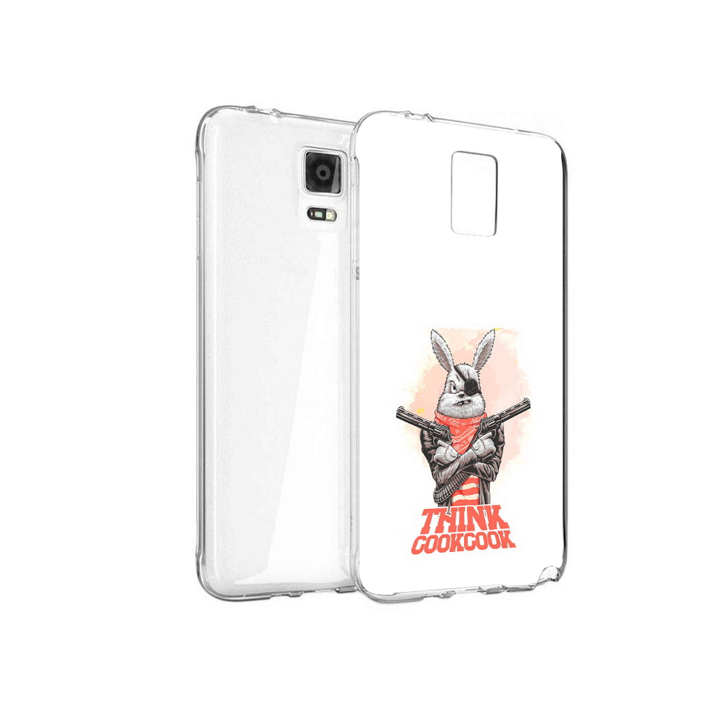 

Чехол MyPads Tocco для Samsung Galaxy Note 4 кролик пират, Прозрачный, Tocco