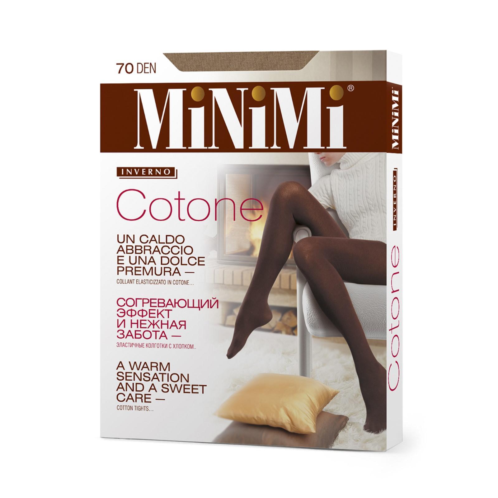 

Колготки женские Minimi COTONE 70 бежевые 3(M), Бежевый, COTONE 70