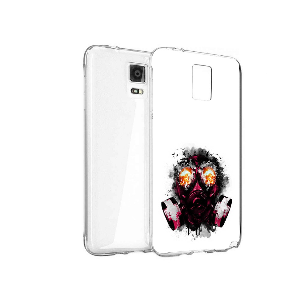 

Чехол MyPads Tocco для Samsung Galaxy Note 4 красный противогаз, Прозрачный, Tocco