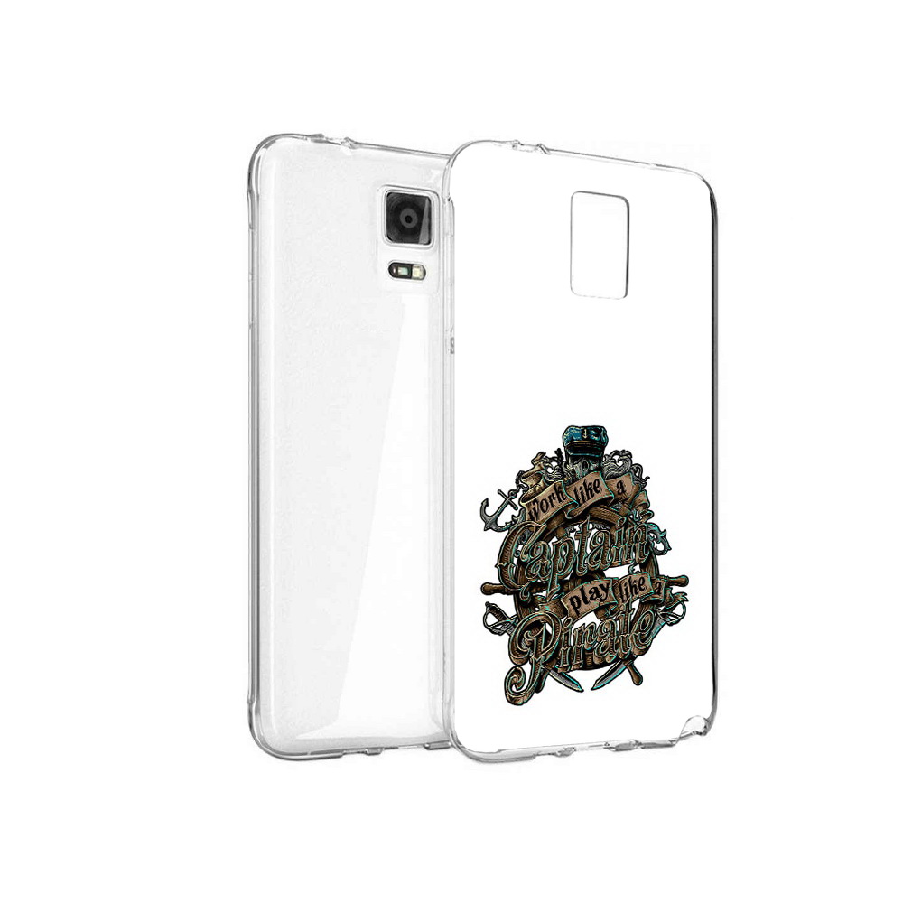 

Чехол MyPads Tocco для Samsung Galaxy Note 4 капитан пиратов, Прозрачный, Tocco