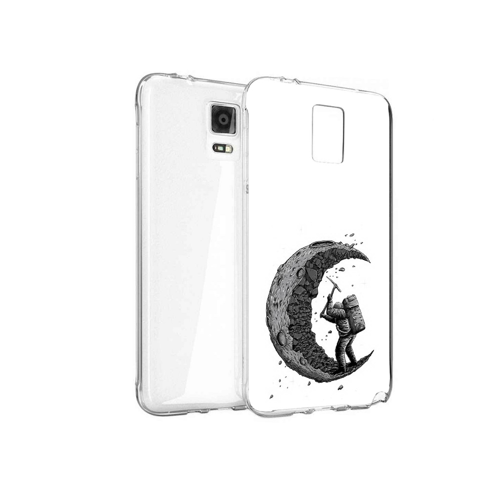 

Чехол MyPads Tocco для Samsung Galaxy Note 4 камненная луна, Прозрачный, Tocco