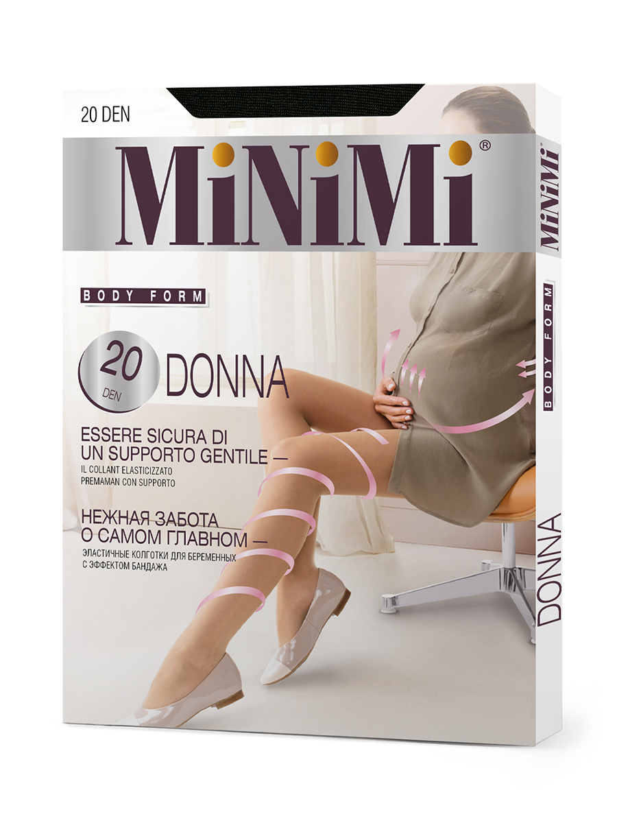 Колготки для беременных Minimi Basic DONNA 20 nero 2(S)