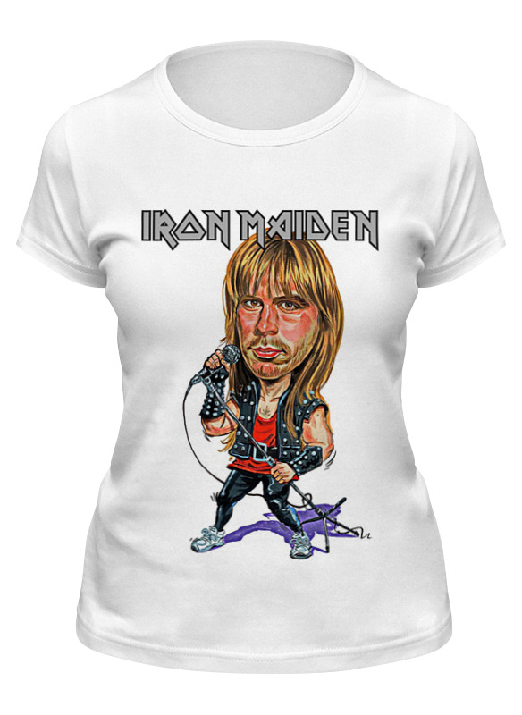 

Футболка женская Printio Iron maiden band белая 2XL, Белый, Iron maiden band