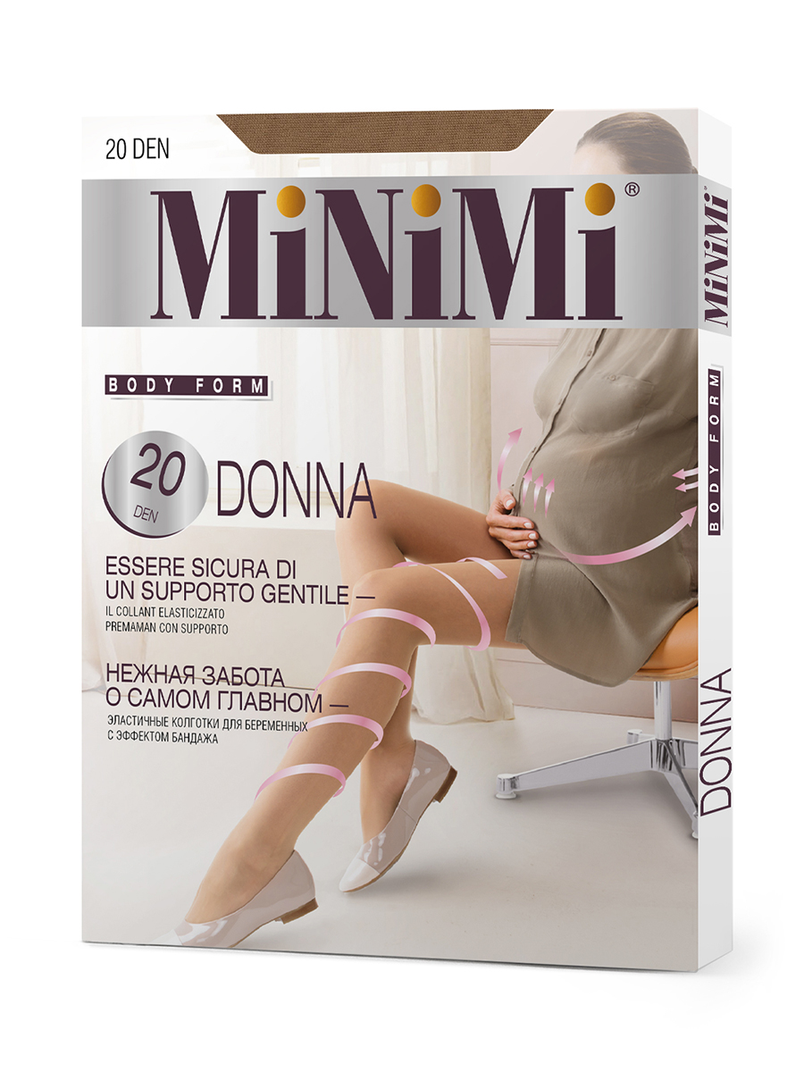 Колготки для беременных Minimi Basic DONNA 20 caramello 3(M)