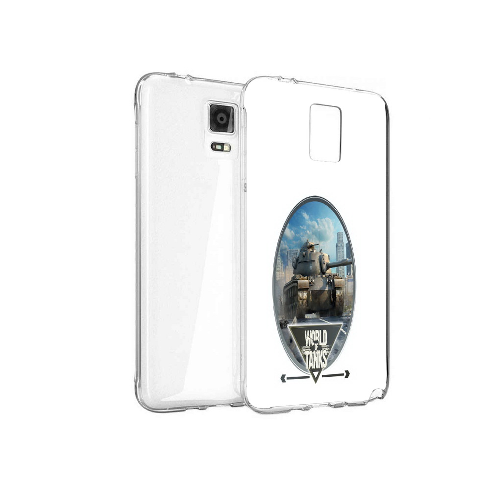 

Чехол MyPads Tocco для Samsung Galaxy Note 4 игра с танками, Прозрачный, Tocco