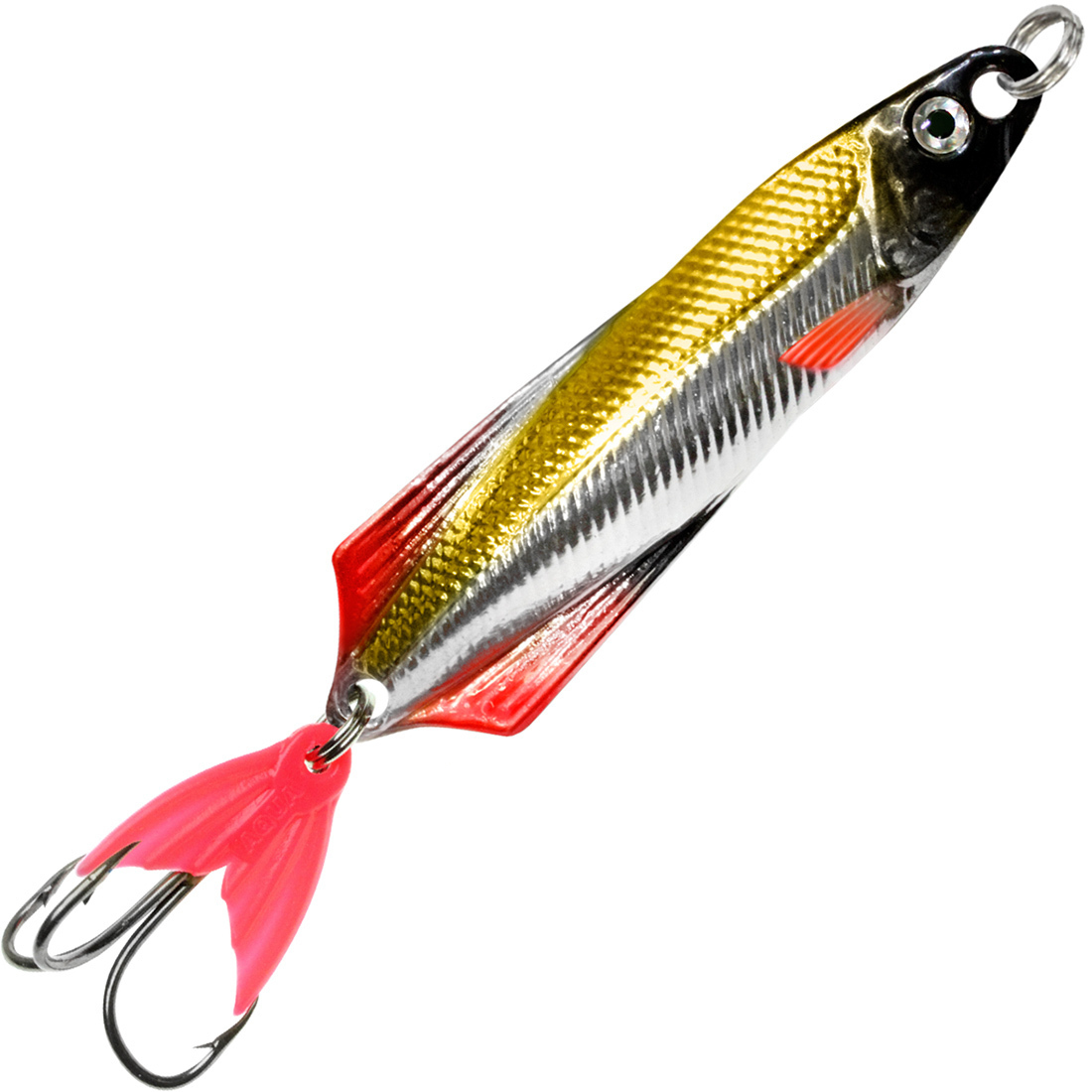 Блесна колебалка приманка для рыбалки   ГЛЮК 17,0 г (40 / 05 (серебро, золото, красный