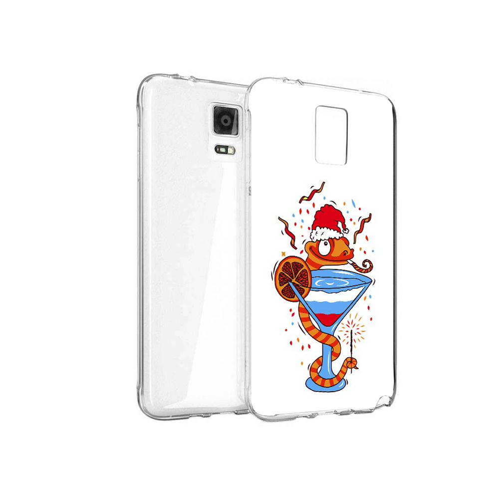 

Чехол MyPads Tocco для Samsung Galaxy Note 4 змейка, Прозрачный, Tocco