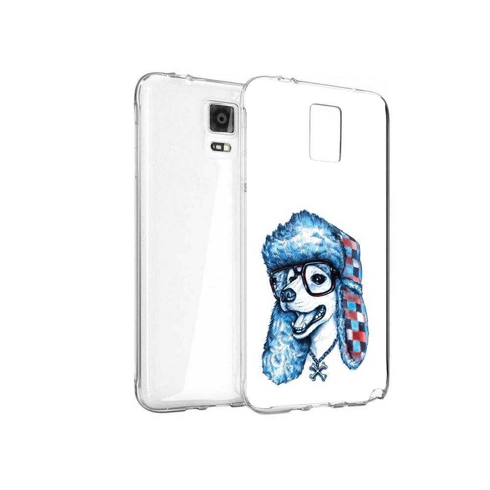 

Чехол MyPads Tocco для Samsung Galaxy Note 4 зимний пес, Прозрачный, Tocco