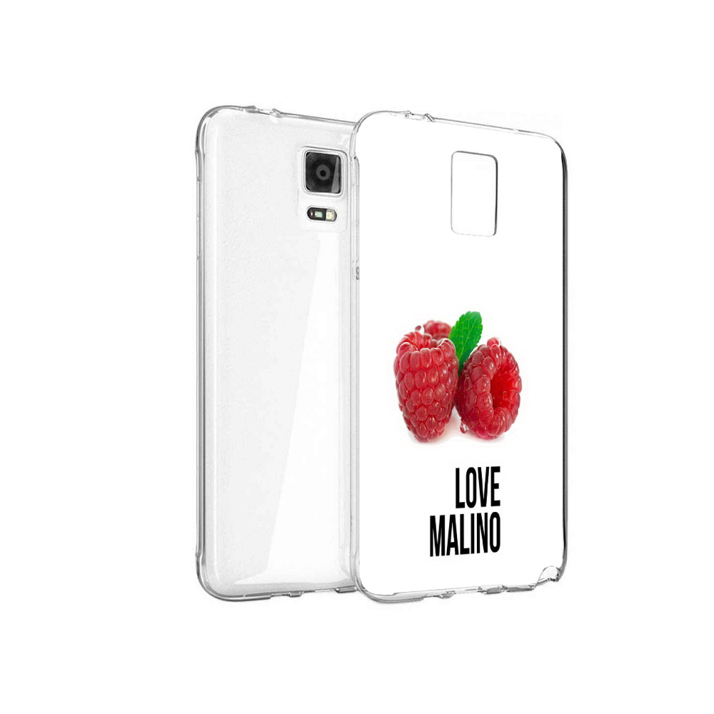 

Чехол MyPads Tocco для Samsung Galaxy Note 4 Бренд лове малино, Прозрачный, Tocco