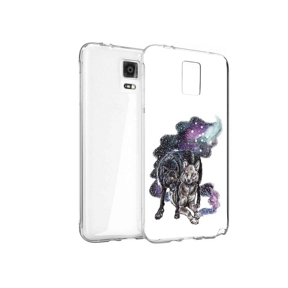 

Чехол MyPads Tocco для Samsung Galaxy Note 4 звездные волки, Прозрачный, Tocco