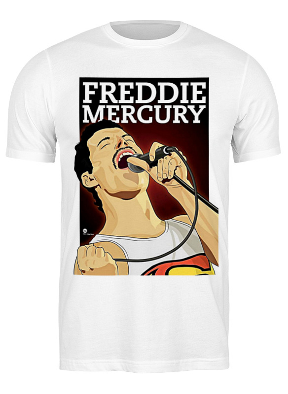 фото Футболка унисекс printio freddie mercury - queen белая 2xl