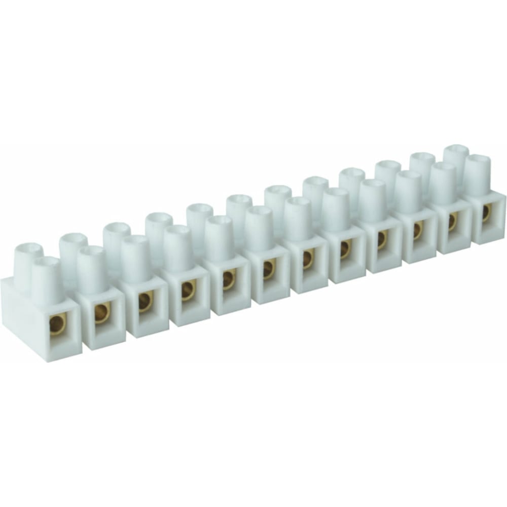 

Клеммная колодка iTOK ВК04 (TYP310), Полиамид 6, HF, 1,5-4,0мм, 12 пар, 32А, 400В, Белый,
