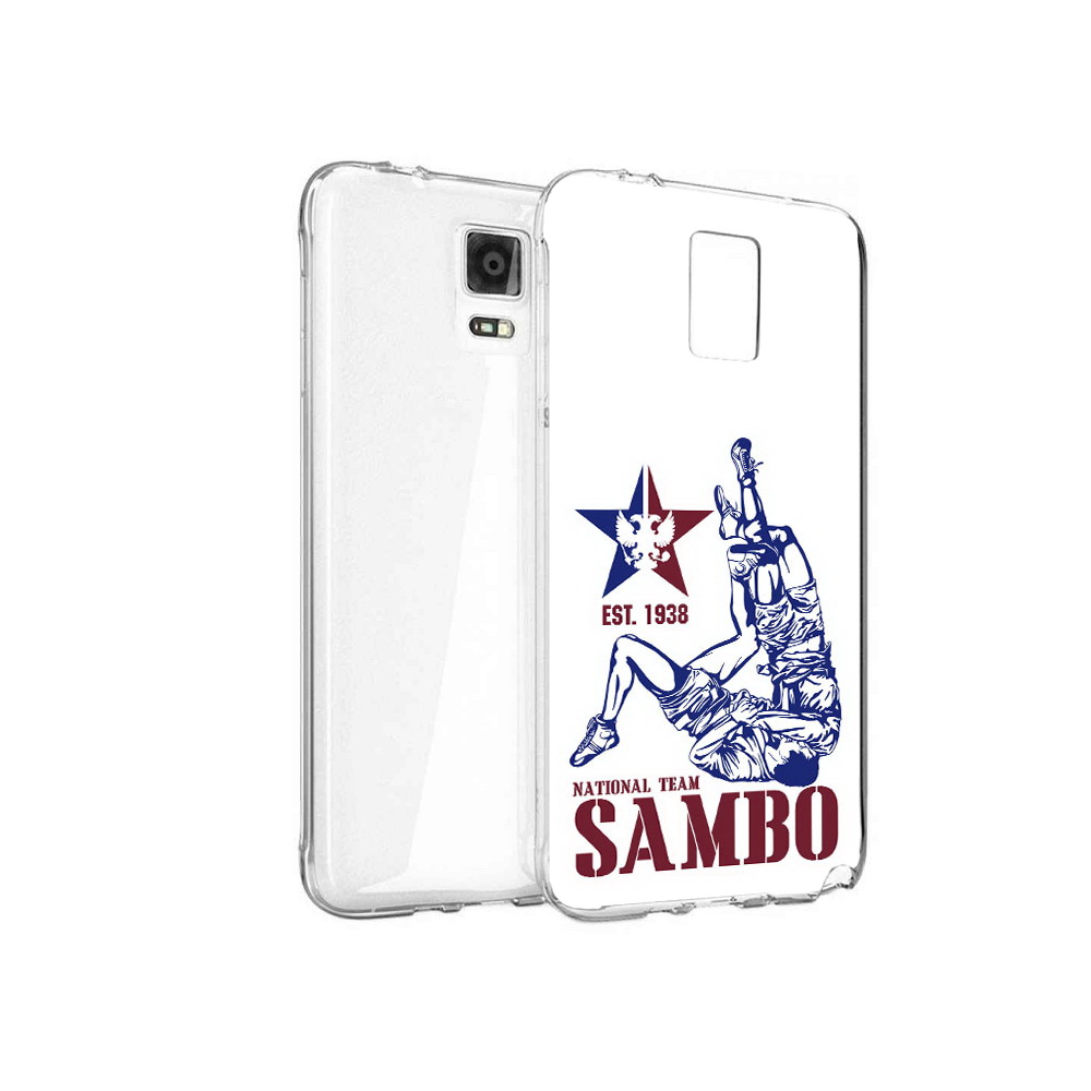 

Чехол MyPads Tocco для Samsung Galaxy Note 4 единоборства самбо, Прозрачный, Tocco