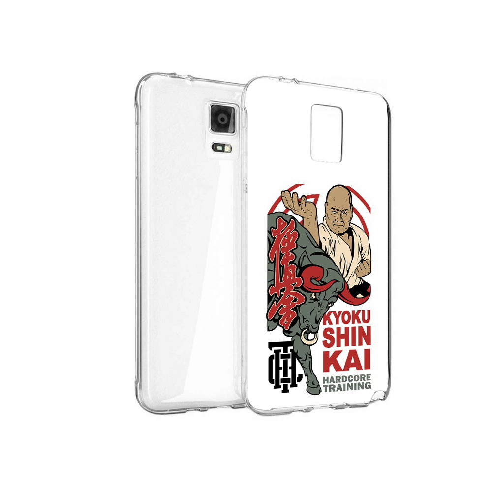 

Чехол MyPads Tocco для Samsung Galaxy Note 4 единоборства рисунок, Прозрачный, Tocco
