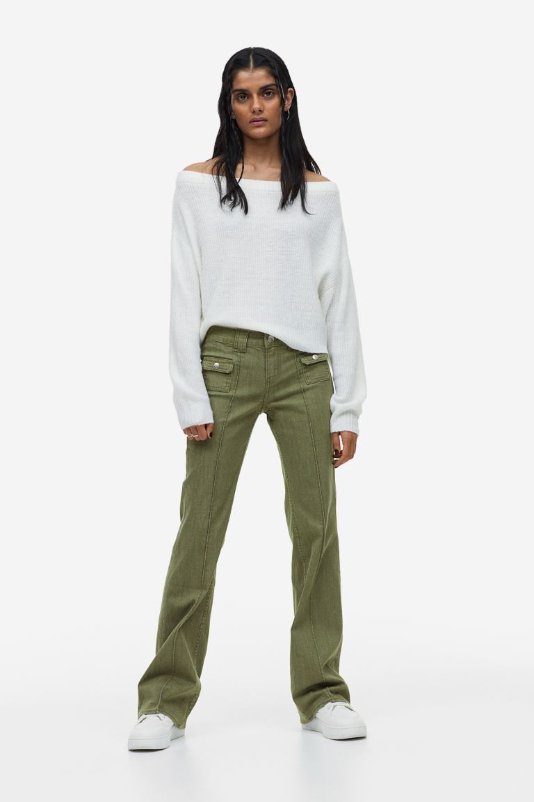 

Брюки женские H&M 1129194002 хаки 36 (доставка из-за рубежа), 1129194002
