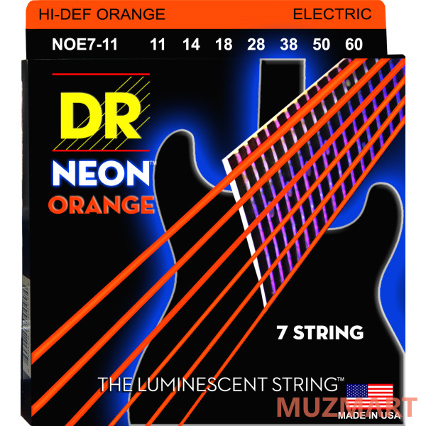 

DR NOE7-11 HIGH-DEF NEON Струны для 7-струнной электрогитары