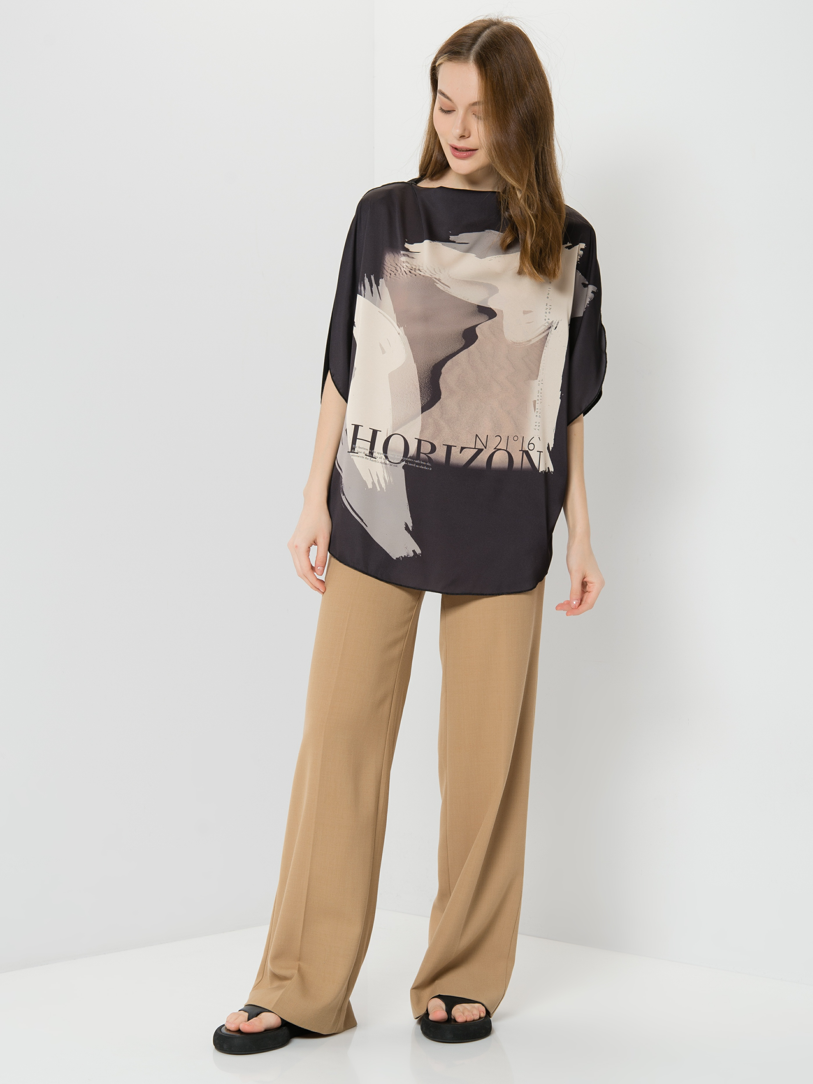 

Футболка женская TAIFUN by GERRY WEBER 171075-16231-110 черная M, 171075-16231-110