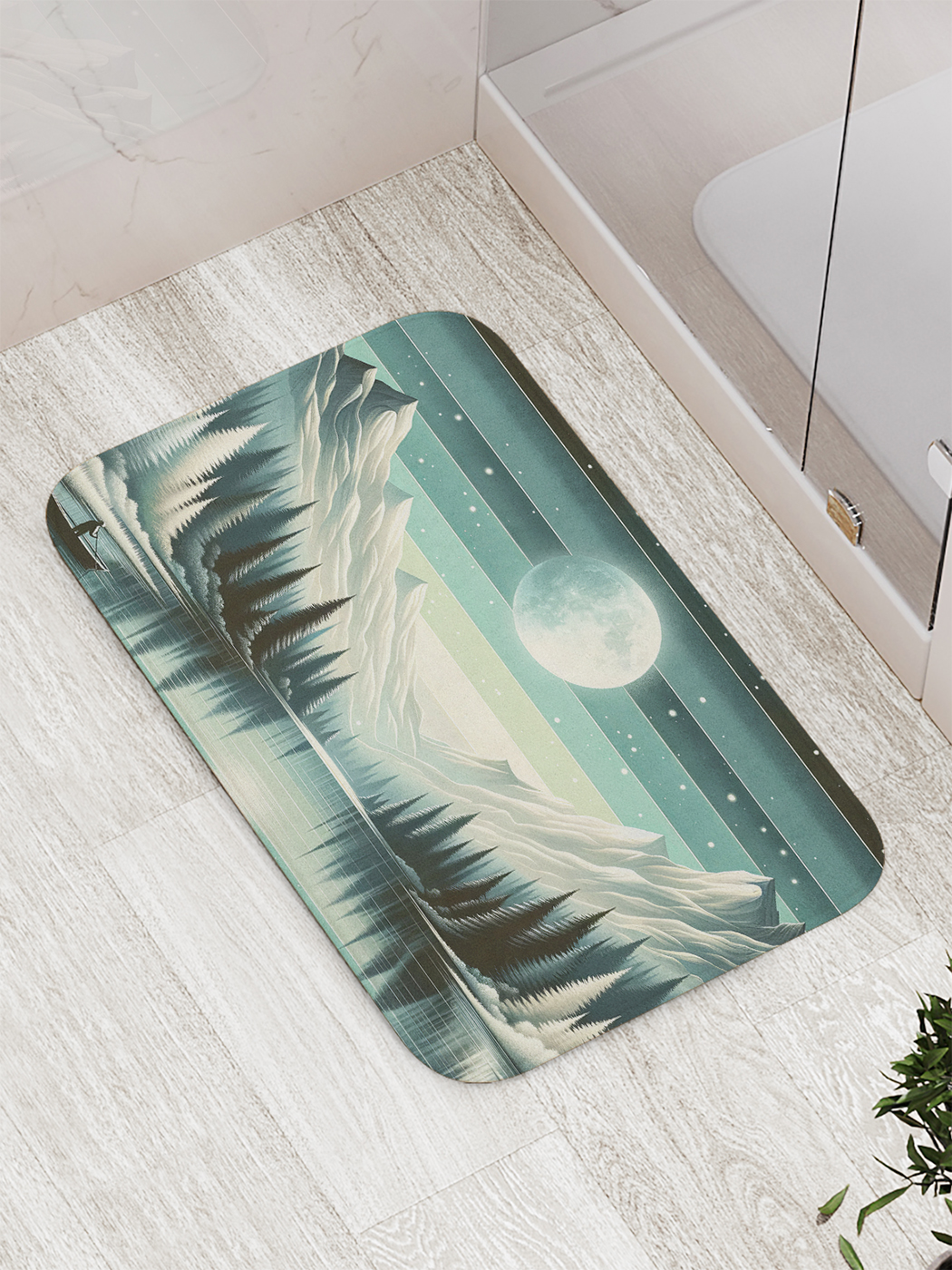 

Коврик для ванной и туалета мягкий JoyArty "Лунный пейзаж", bath_sd1557